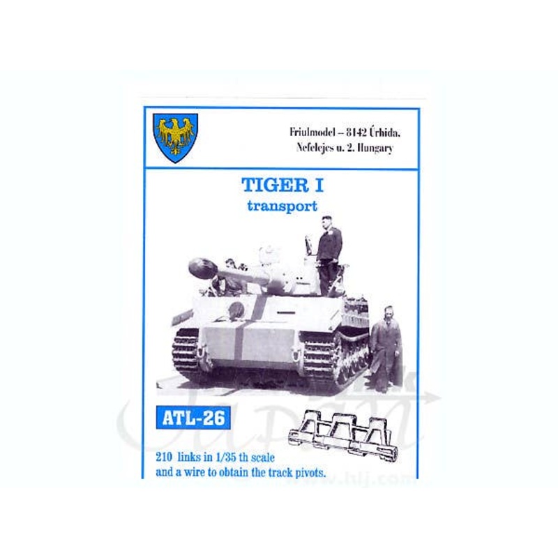 1/35 Working Metal Track Set for Tiger I Transport