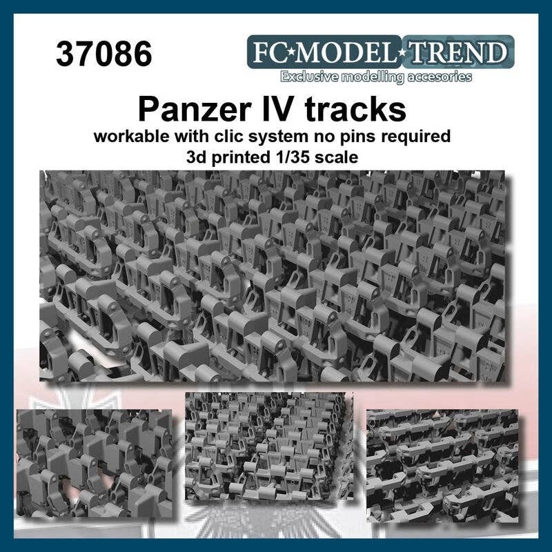 1/35 WWII German Panzer III/IV Clickable Articulated Tracks
