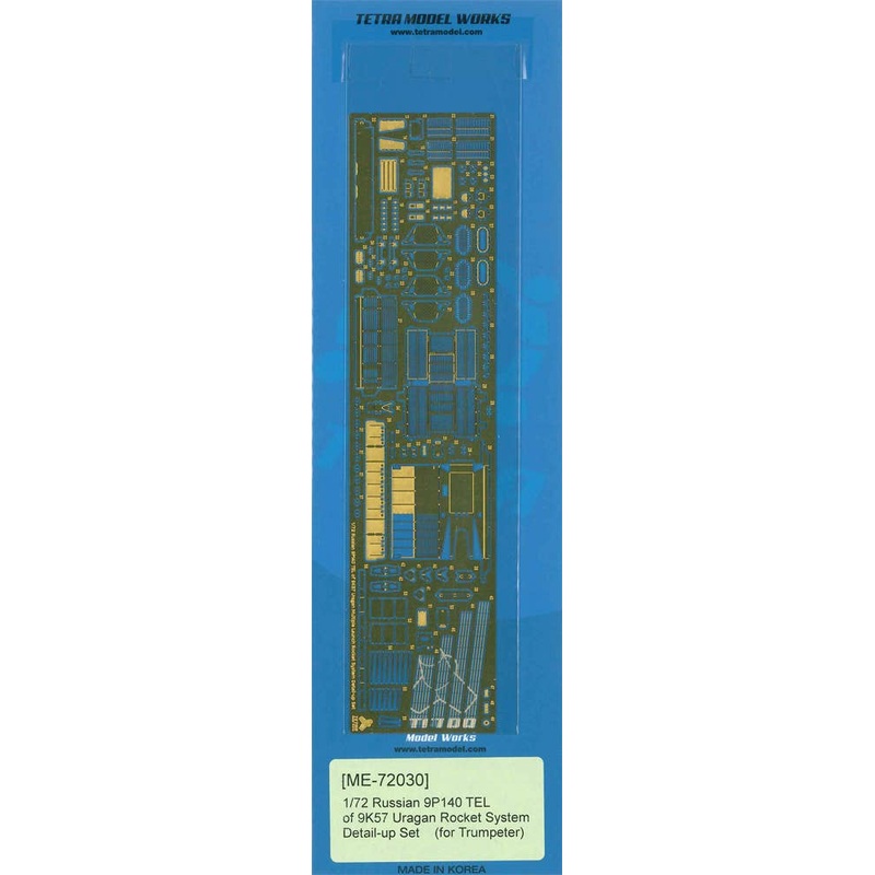 1/72 9P140 TEL 9K57 For Multiple Rocket Launcher (TR) Photo-etched parts Set