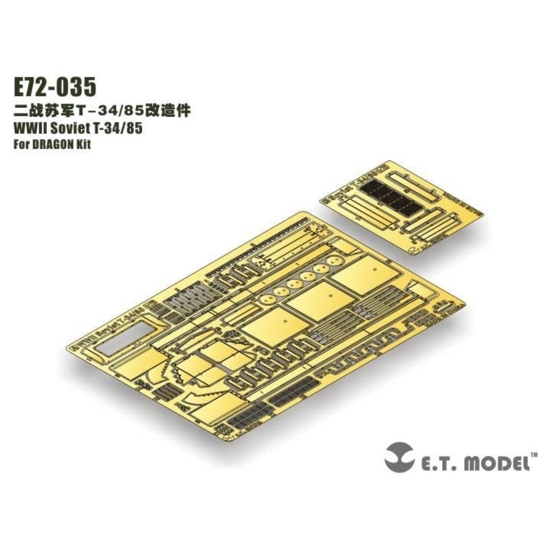 1/72 Detail Up Parts Set for WW.II Soviet T-34-85 (for Dragon)