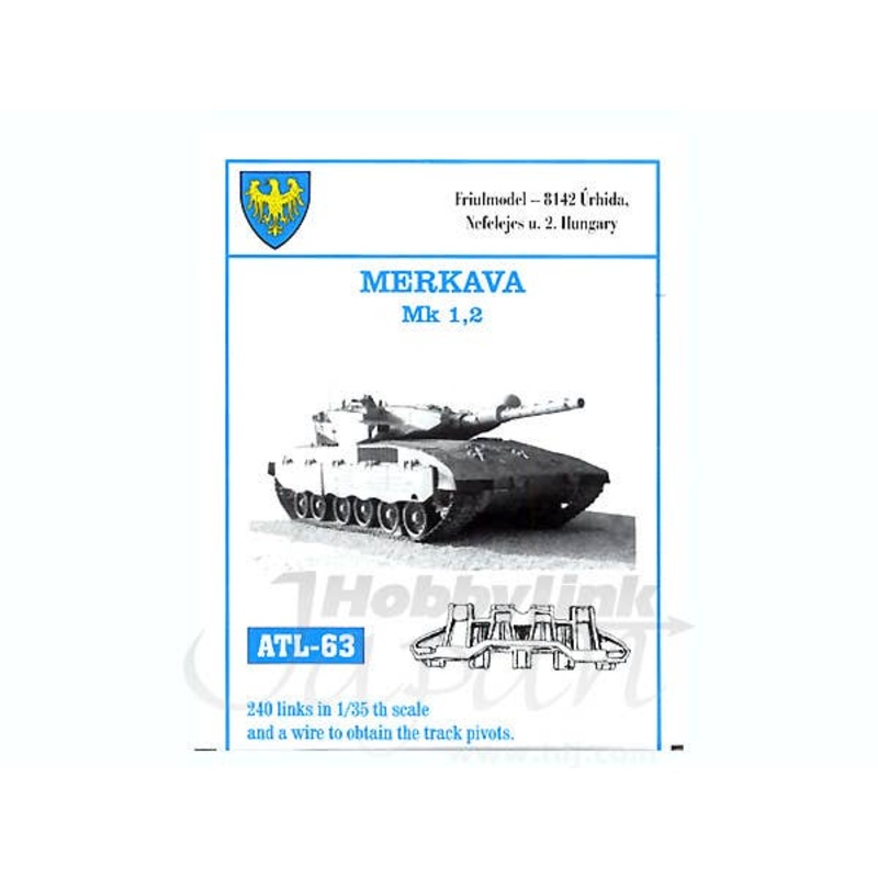 Working Metal Track Set for Merkava Mk.1/2