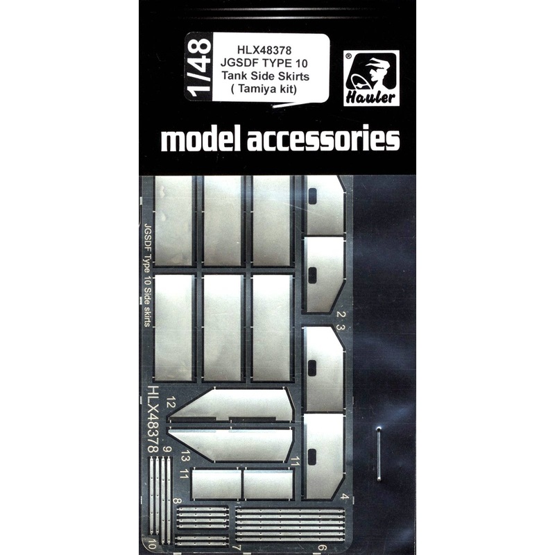 1/48 JGSDF TYPE 10 Tank Side Skirts (Tamiya Kit)