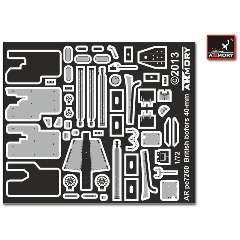 1/72 40mm Bofors AA Automatic Gun Super Detailing Set (for Zvezda #6170)