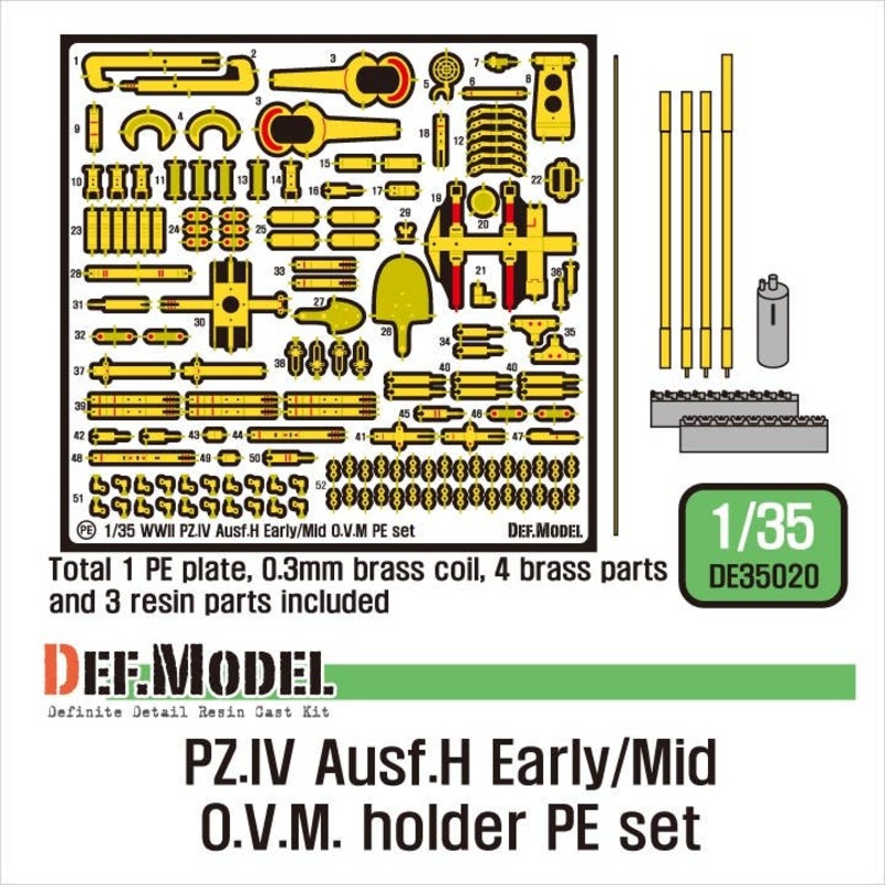 1/35 German Pz.IV Ausf.H O.V.M Holder Photo-Etched set (Academy : General Purpose)
