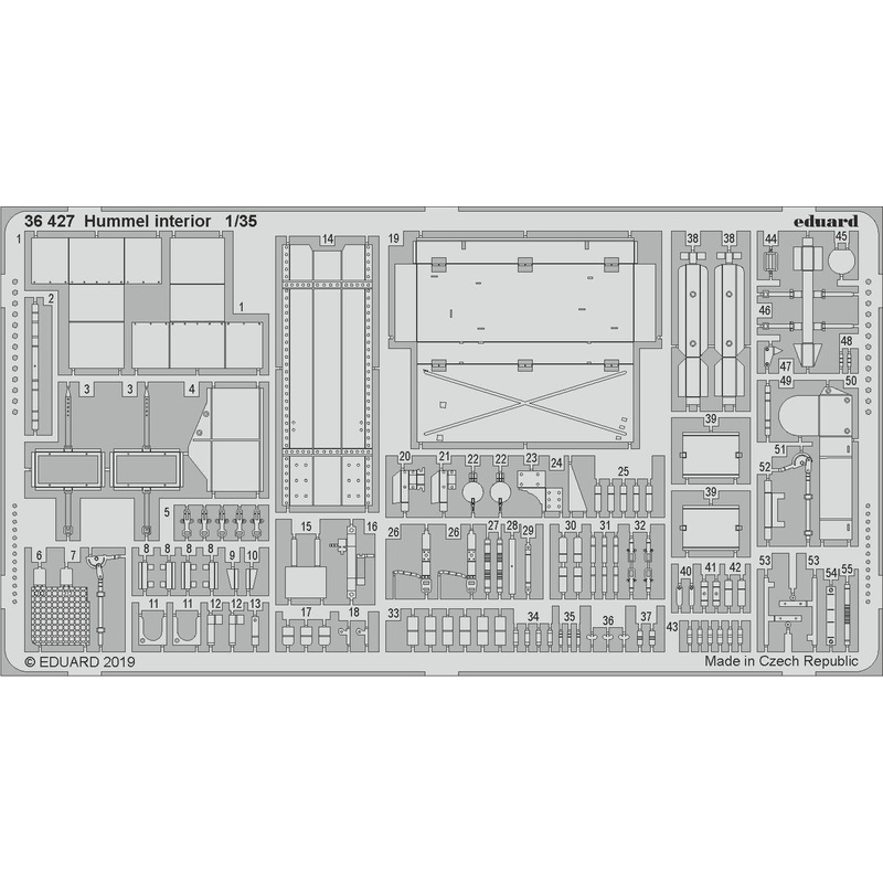 1/35 Hummel Interior Photo-Etched Parts (for Tamiya)