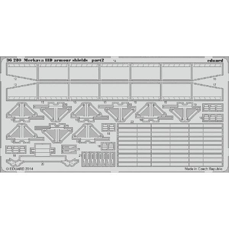 1/35 Merkava IID Armour Shields (for Academy)