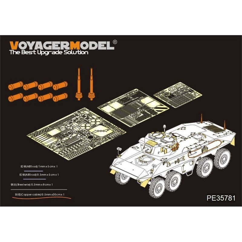 1/35 Morden German SpPZ2 Luchs A1 Basic Parts (Takom)