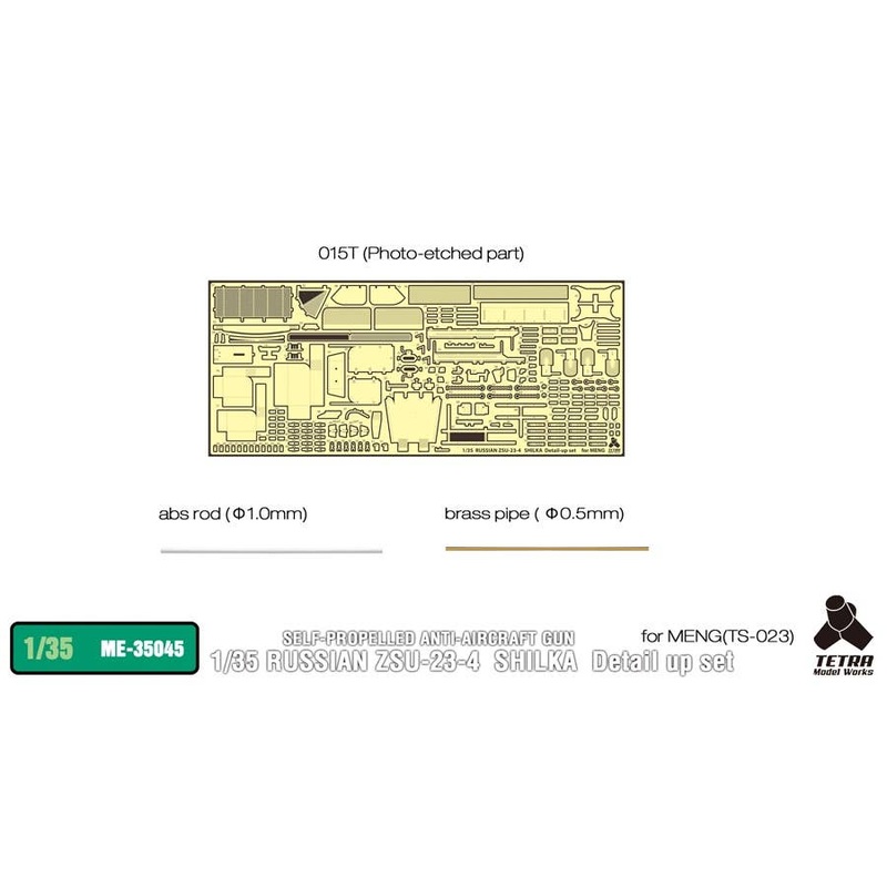 1/35 Russian ZSU-23-4 Shilka Self-Propelled Anti-Aircraft Gun Detail Up Set (for MENG Model)