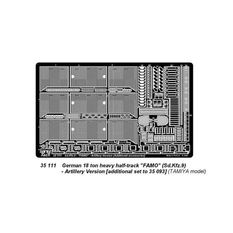 1/35 Sd.Kfz.9 "FAMO" Vol.3: Additional Set for Artillery Version