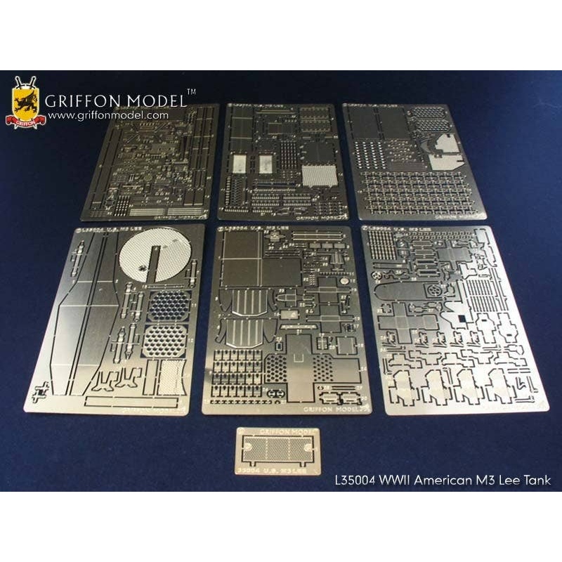 1/35 WWII American M3 Lee Tank Bonus Pack Detail Up Parts w/Metal Barrel (for Academy)
