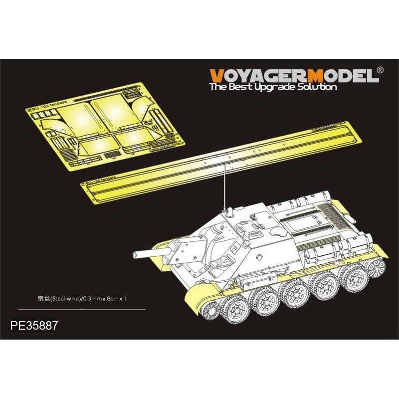 1/35 WWII Russia SU-122 Fenders (Miniart 35175,35181,35197)