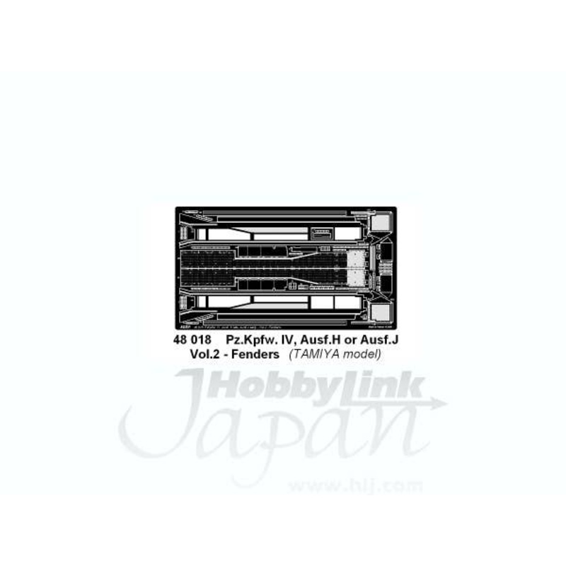 1/48 Pz.Kpfw.IV, Ausf H Late, J Early Vol.2: Fenders (for Tamiya)