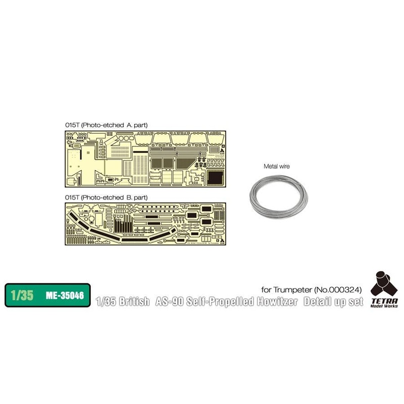1/35 British AS-90 Self-Propelled Howitzer Detail Up Set (for Trumpeter)