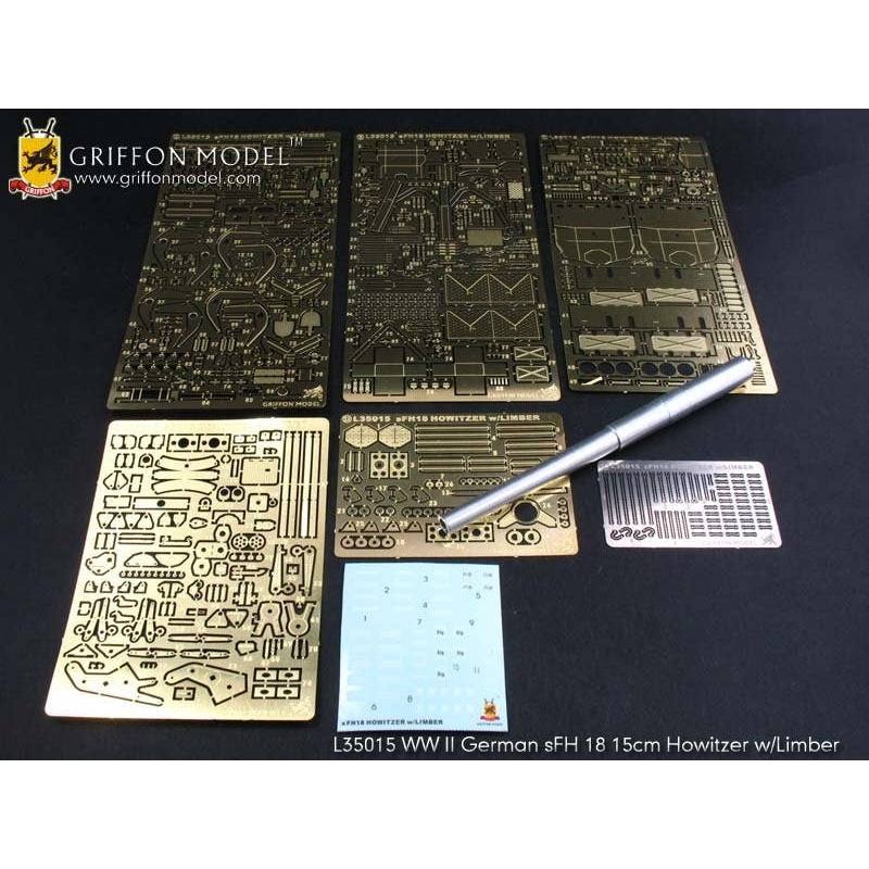 1/35 German sFH18 15cm Howitzer w/Limber Dragon 6392