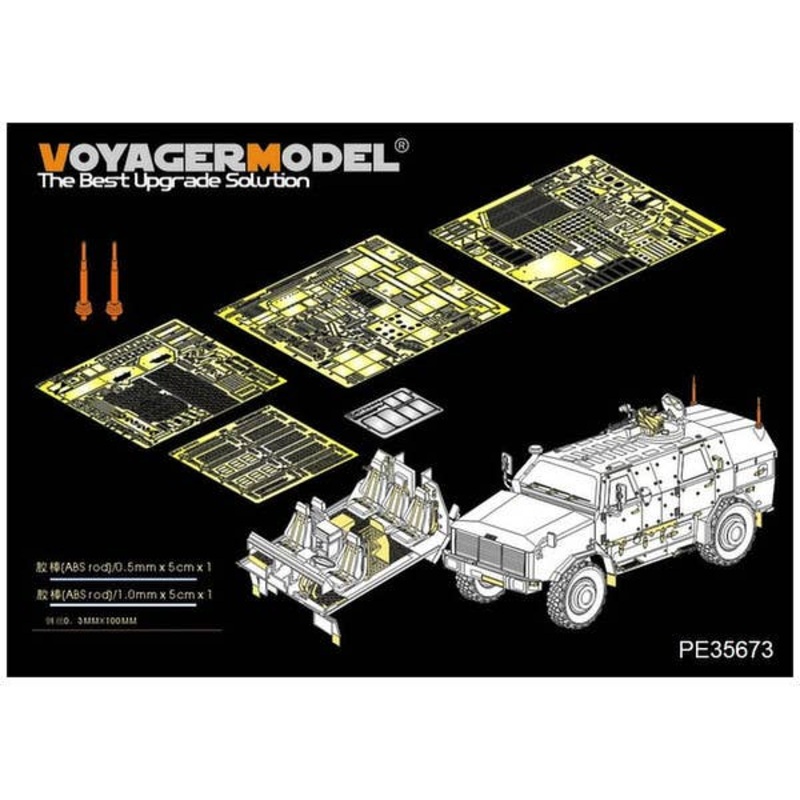 1/35 Morden German ATF Dingo 2 GE A2 PatSi Detail Parts (Revel)
