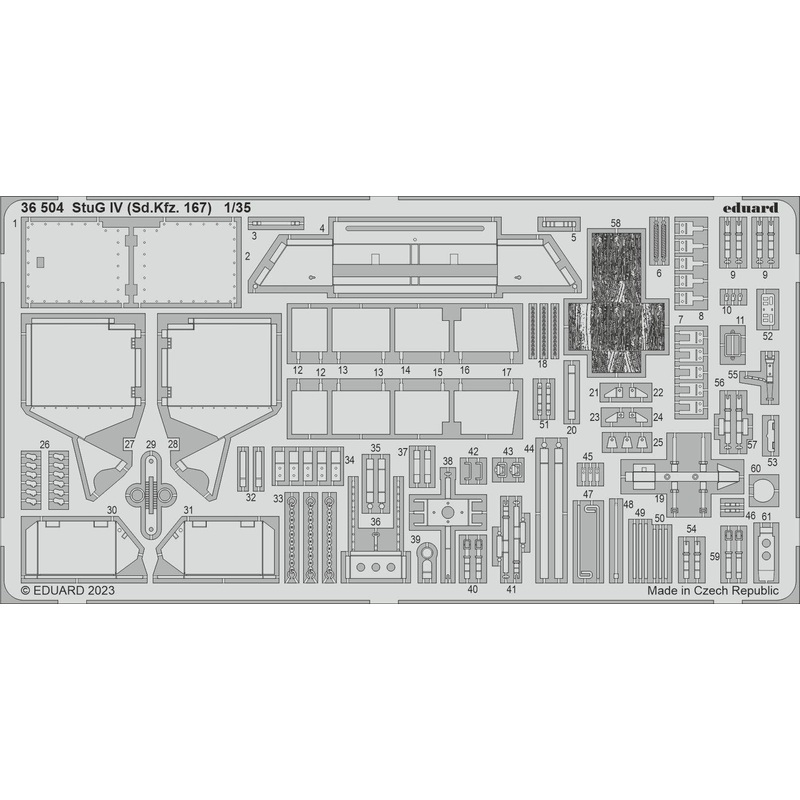 1/35 StuG IV (Sd.Kfz. 167) Photo etched (for ZVEZDA)