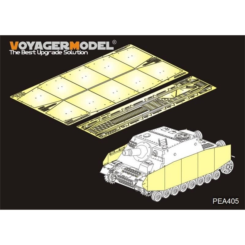 1/35 WWII German Sturmpanzer IV Brummbar Late Version Side Skirts (for Tamiya)