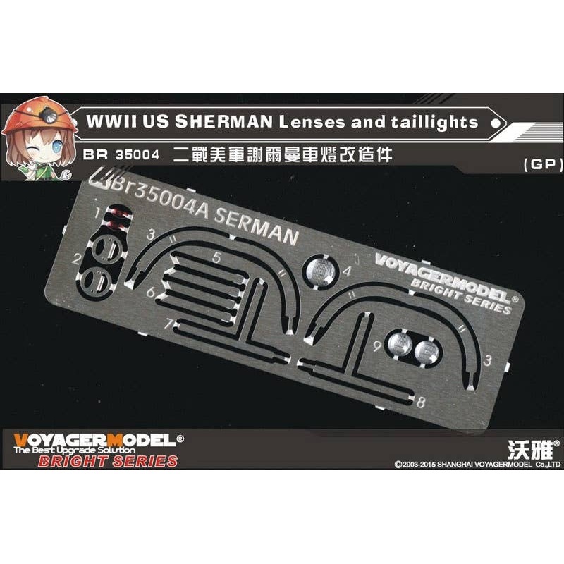 1/35 WWII US Sherman Lenses and Taillights
