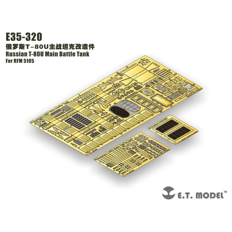 1/35 Etching set for current Russian/Soviet T-80U main battle tank (for Ryefield Model 5105)