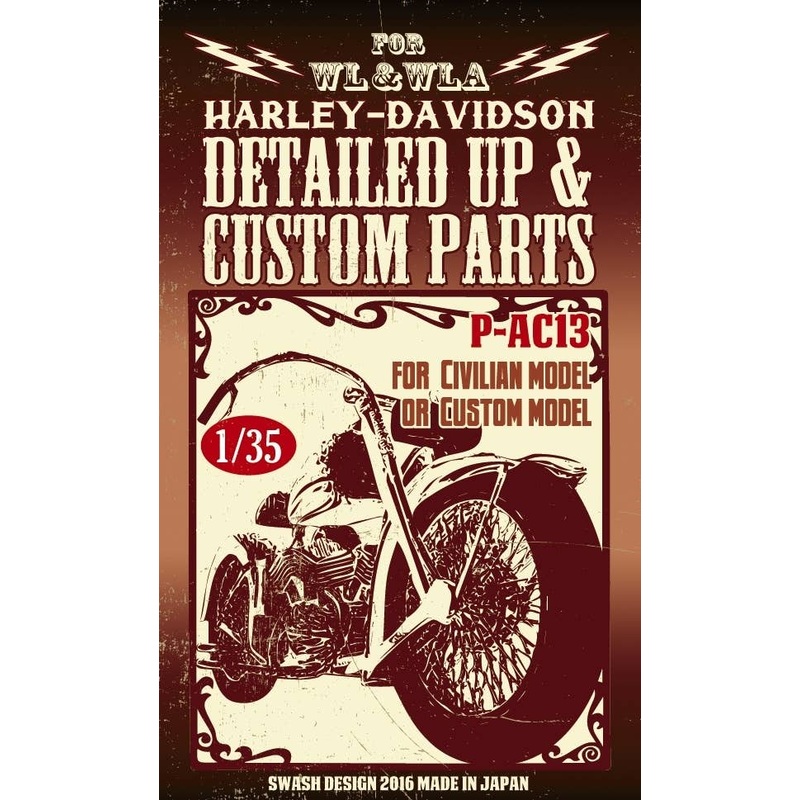 1/35 Harley davidson detailed-up & Custom set