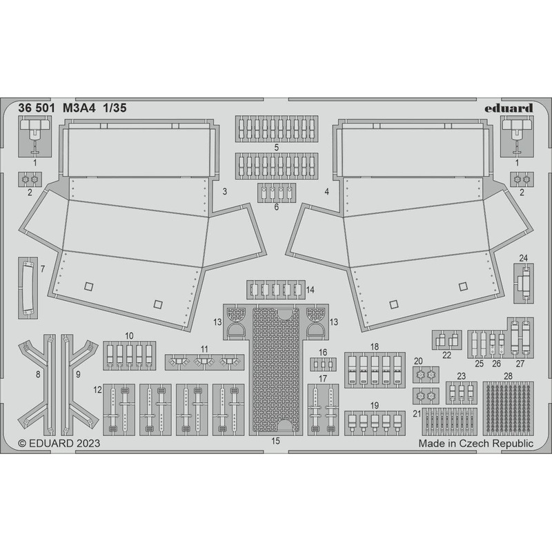 1/35 M3A4 Photo-Etched Parts (for I LOVE KITS)