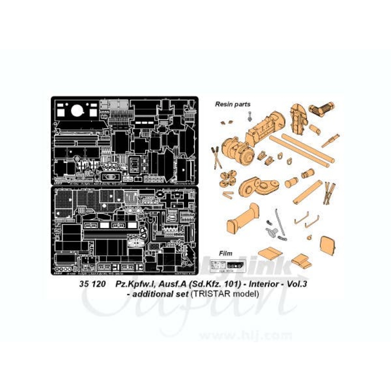 1/35 Pz.Kpfw.I Ausf A Vol.3 Additional Set Interior