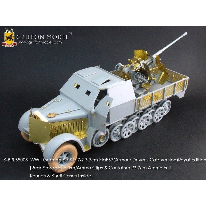 1/35 WWII German Sd. Kfz. 7/2 3.7cm Fla37 Royal Edition