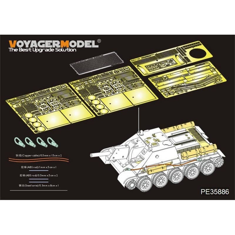 1/35 WWII Russia SU-122 Basic Parts (for Miniart 35175,35181,35197)