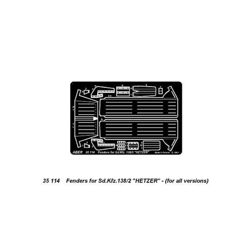 1/35 Fenders for Sd.Kfz. 138/2 "Hetzer" (All Versions)