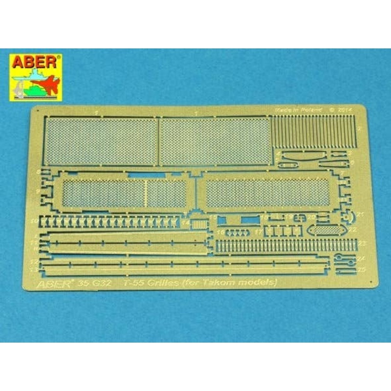1/35 Grilles for Russian Tank T-55AM also for T-55AMV Takom