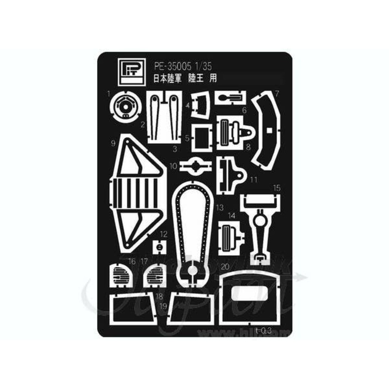 1/35 IJA Motorcycle Rikuo Photo-Etched Parts