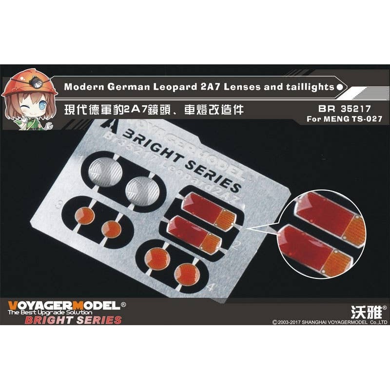 1/35 Modern German Leopard 2A7 Lenses and Taillights (For Meng)