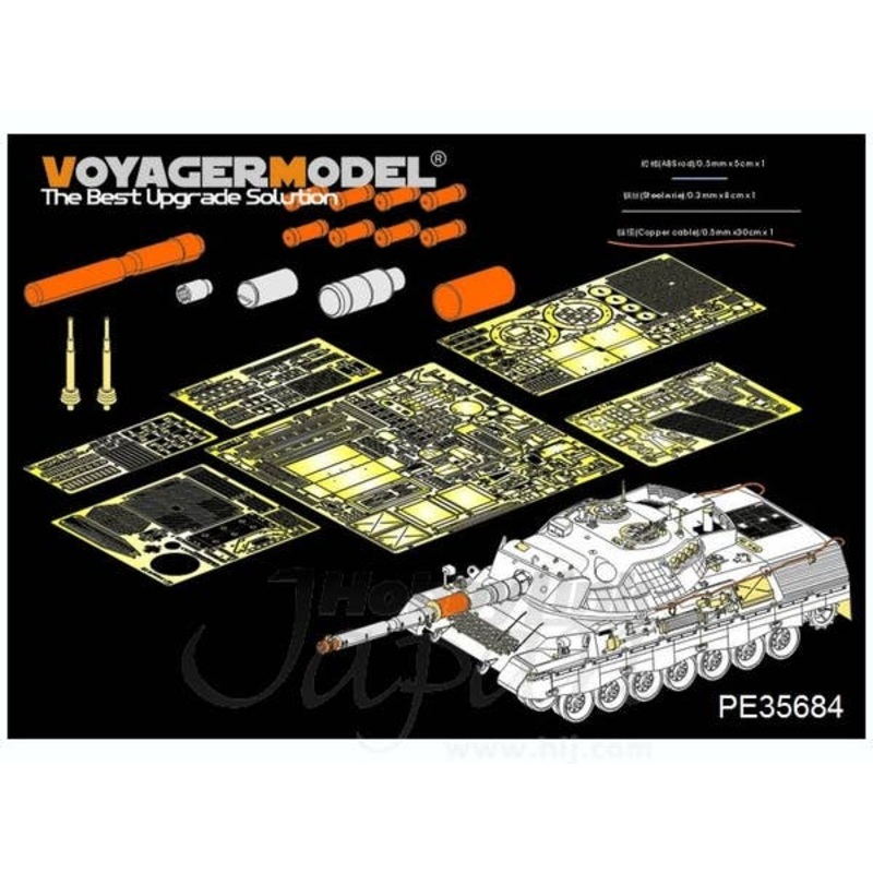 1/35 Modern German Leopard1A5 MBT Detail Parts (for TAKOM 2004)