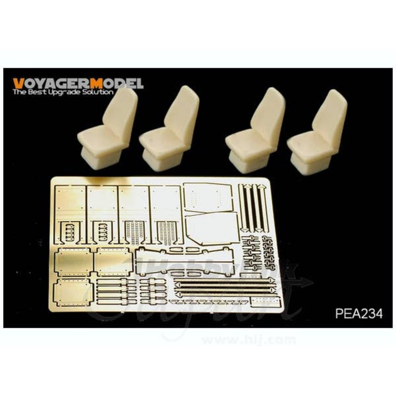 1/35 Modern USMC HUMVEE Family High Back Seats w/ Seat Belts (4 Choice) (For BRONCO)