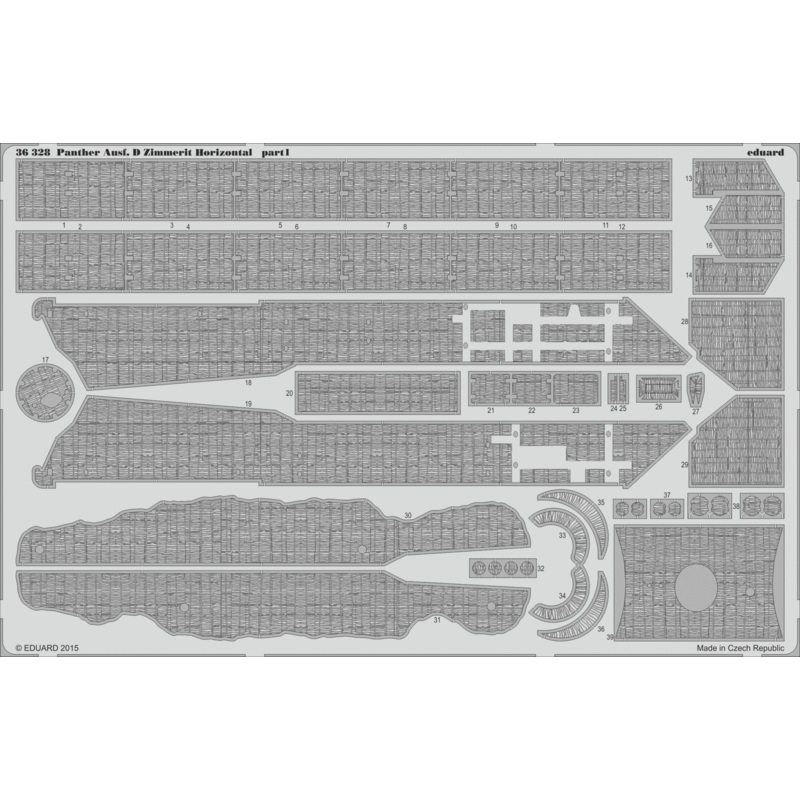 1/35 Panther Ausf. D Zimmerit Horizontal (Tamiya)