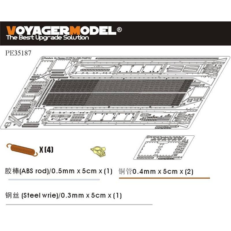 1/35 WWII German Pz.Kpfw.IV Series Fenders (For DRAGON 60xx Series)