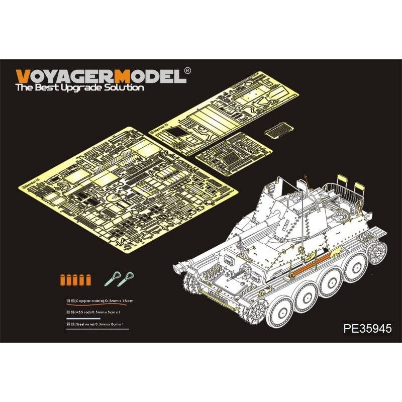 1/35 WWII German Tank Destroyer Marder III Sd.Kfz.139 Basic (for Tamiya)