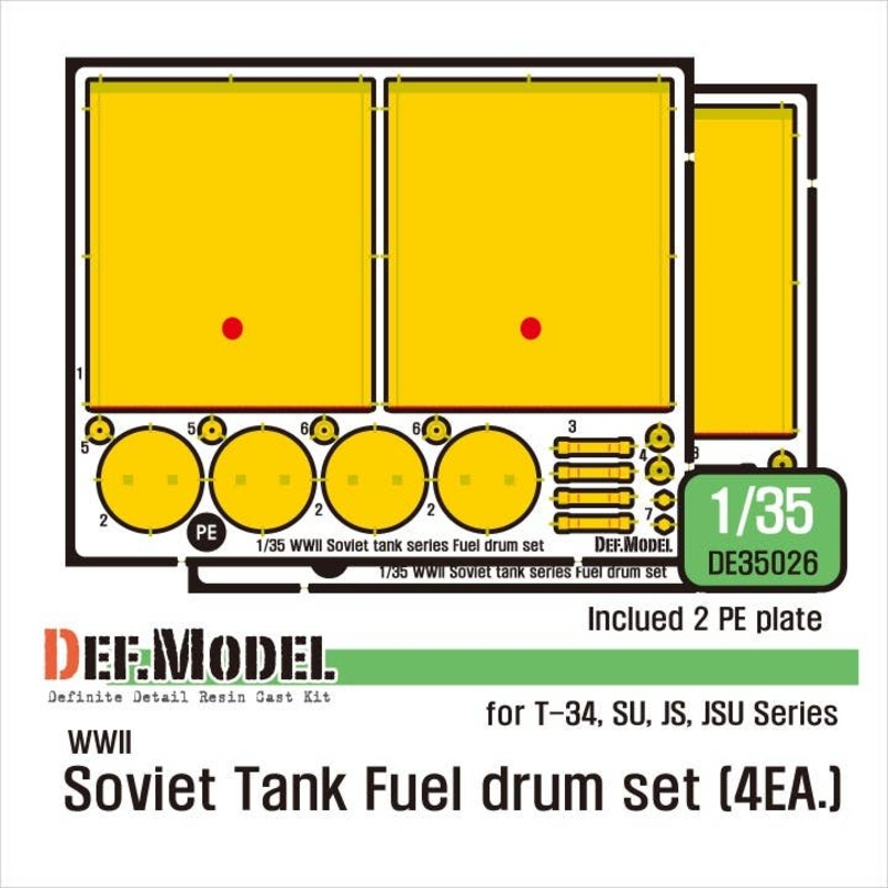1/35 WWII Soviet Tank Fuel Drum Set (4ea.)
