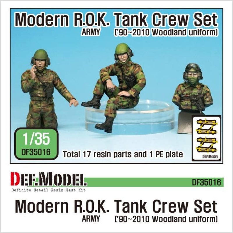 1/35 Modern ROK Army Tank Crew set ('90-2010) 3pcs Set