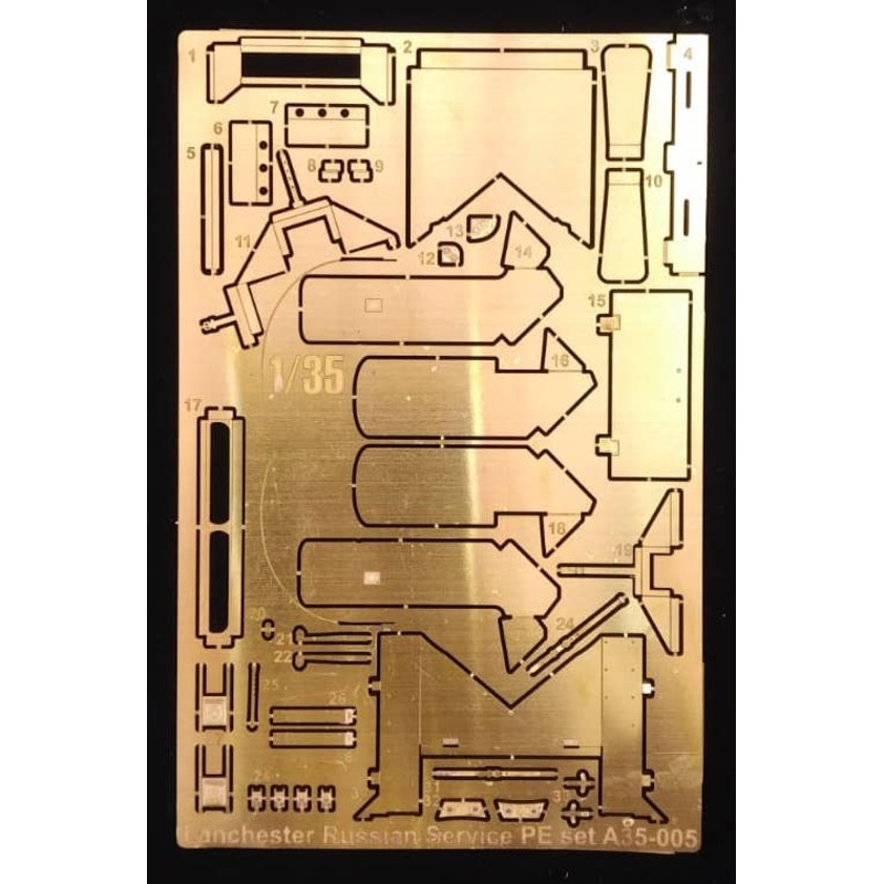 1/35 Russian Lanchester AC Photo-Etched Parts (for Copper State Models)