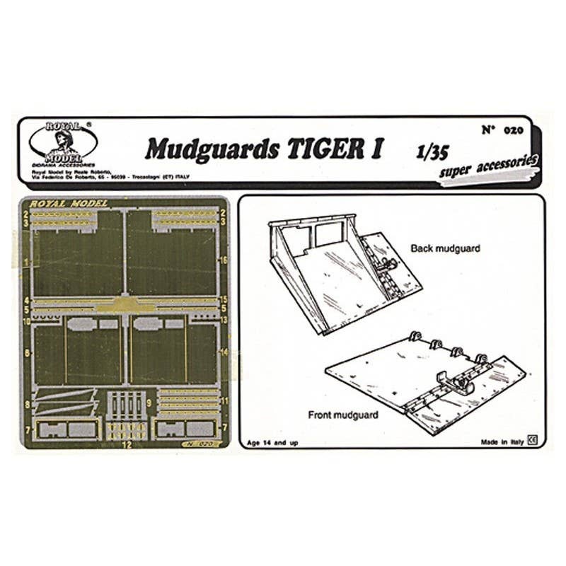 1/35 Tiger I mudguards