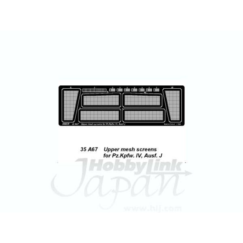 1/35 Upper Mesh Screens for Panzer IV, Ausf J
