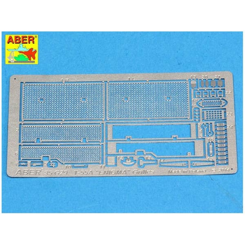 1/35 Grilles for Russian Tank T-55A also for Enigma (for Tamiya)