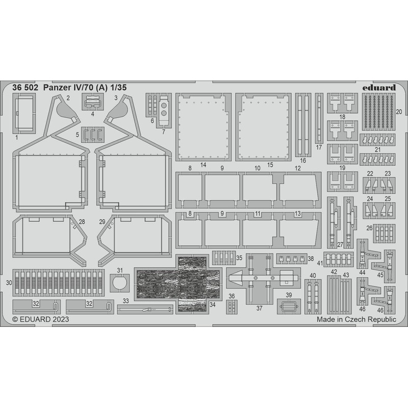 1/35 Panzer IV/70 (A) Photo-Etched Parts (for TAMIYA)