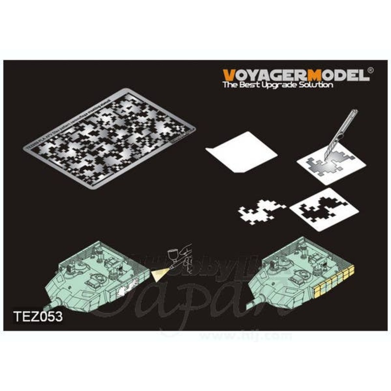 1/35 PLA AFV Digital Camouflage Masking Stencil #1 (for All)