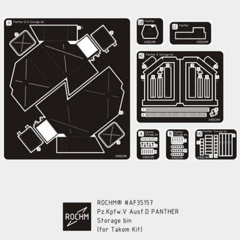 1/35 Pz.Kpfw.V PANTHER Ausf.D Storage Bin (for Takom)