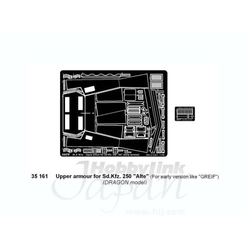 1/35 Sd.Kfz.250/3 "Greif" Vol.3 Upper Armour (for Dragon)