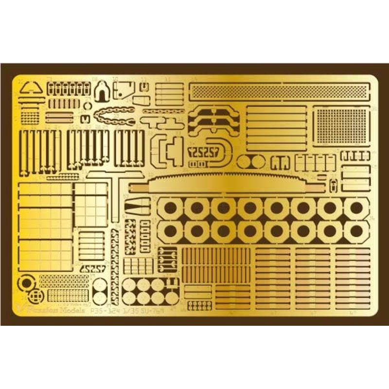 1/35 Soviet Self-Propelled Gun SU-76M Etching Set (For Tamiya MM35348)