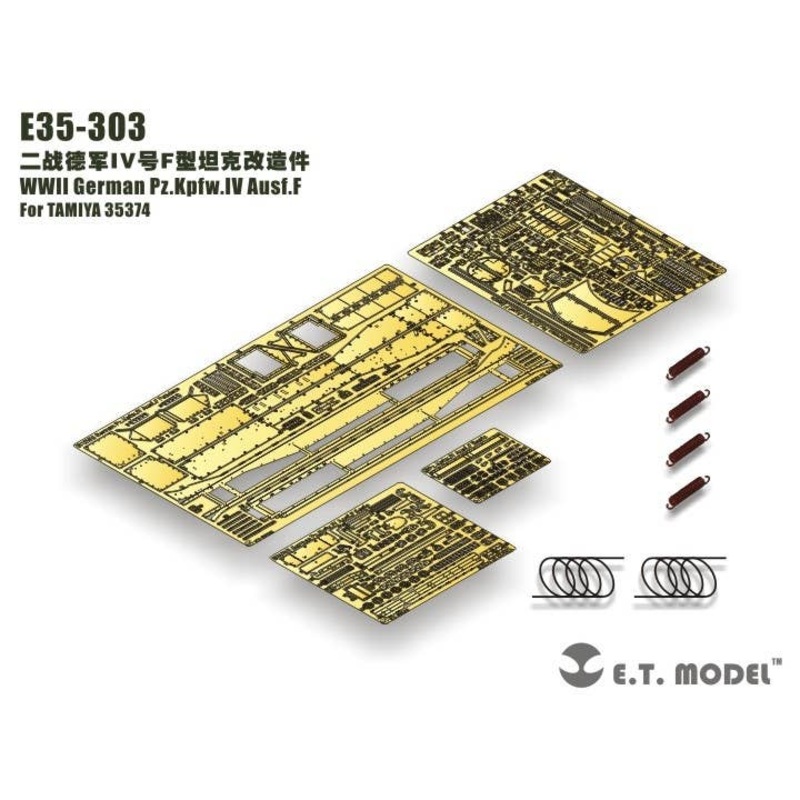 1/35 WW.II German Panzer IV F Type Basic Set (for Tamiya 35374)