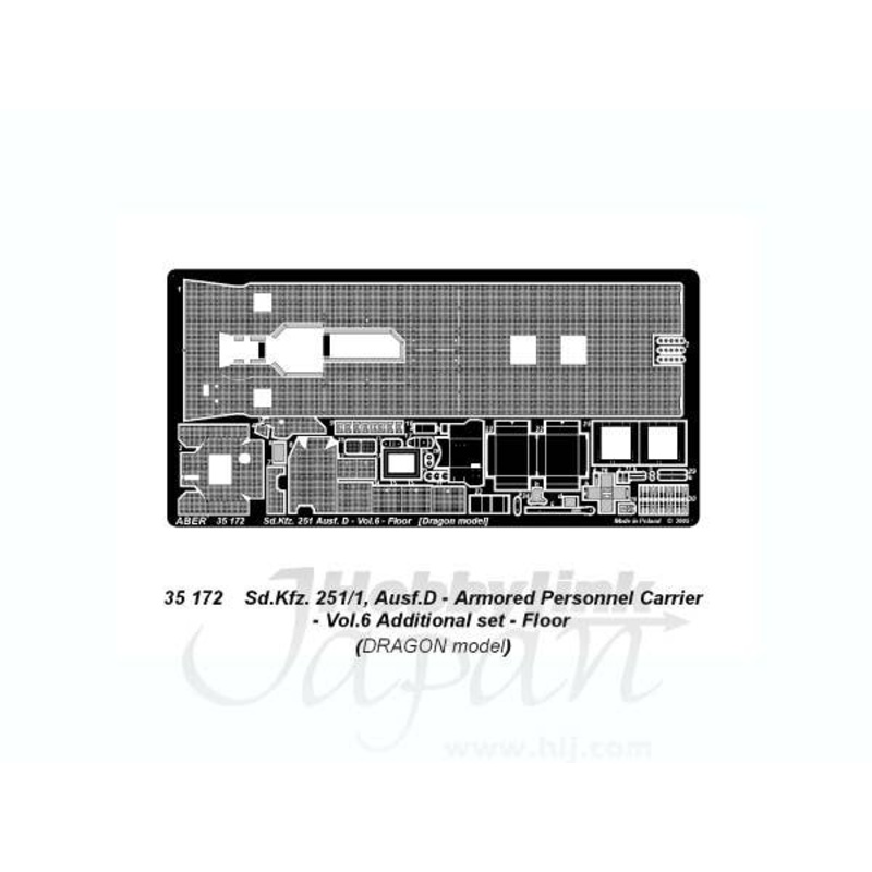 Sd.Kfz. 251/1 Ausf D Vol.6 Floor (for Dragon)